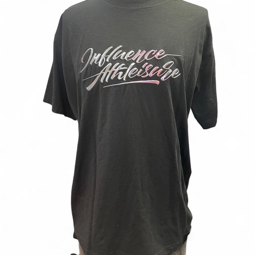 Influence black oversized t shirt